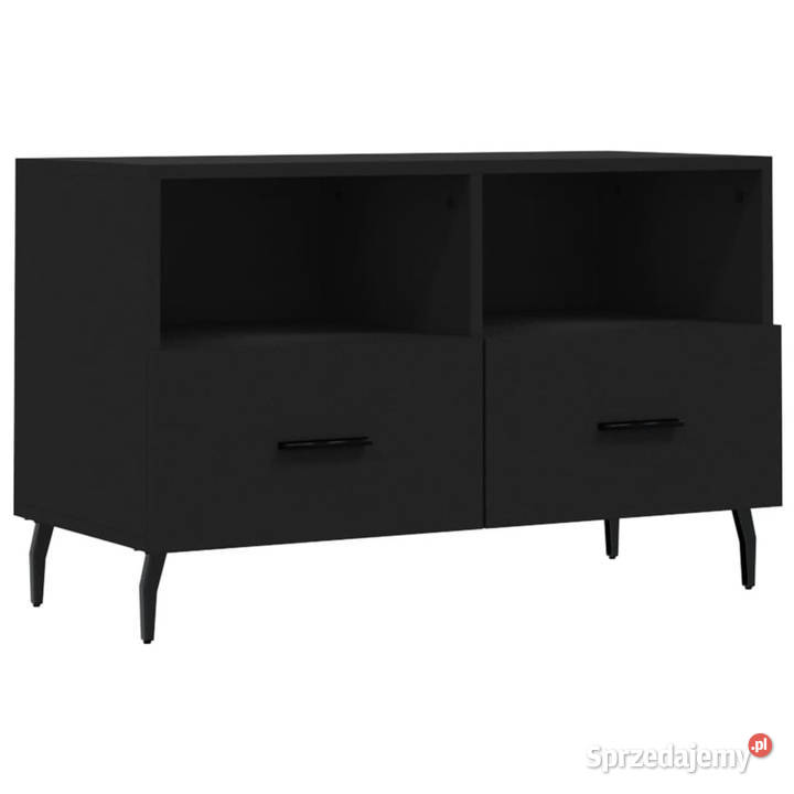 Szafka pod TV czarna 80x36x50 materiał Warszawa