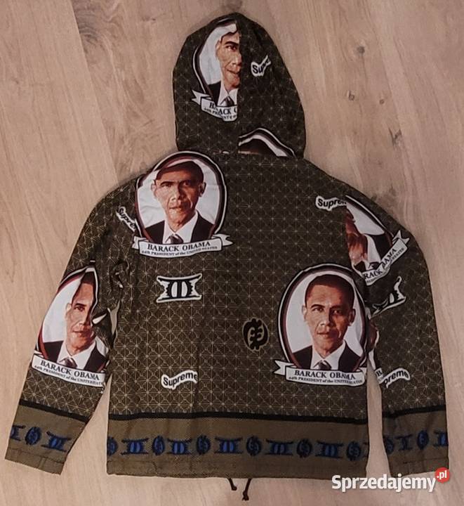 Supreme Obama Anorak Green Kaptur