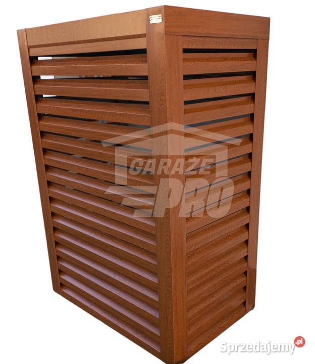 Osłona pompy ciepła 100x60x190 ciemny orzech