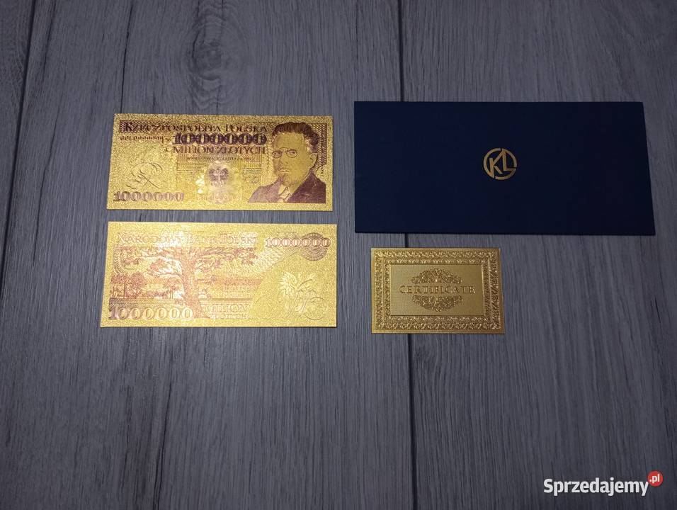 PRL Banknot pozłacany Reymont 1 milion 1000 000 podkarpackie Stalowa Wola sprzedam