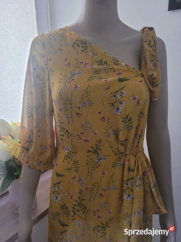 PRETTYLITTLETHING sukienka maxi kwiaty lato Rozmiar 40(L) Kalisz sprzedam