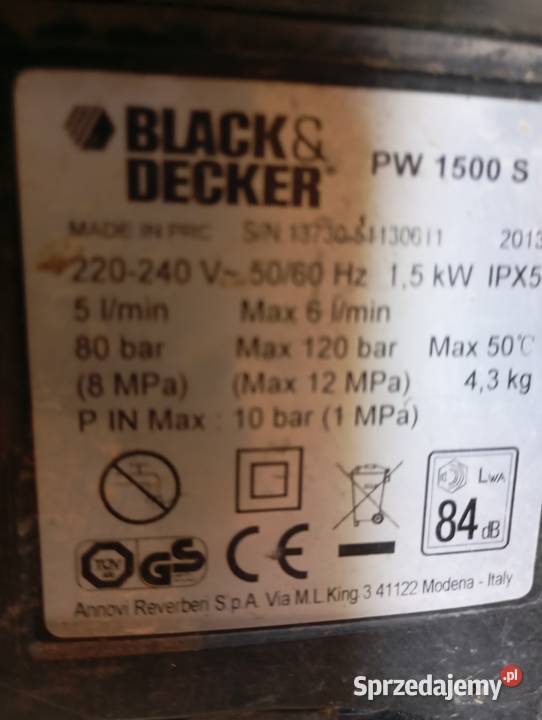 Myjka ciśnieniowa Black Decker