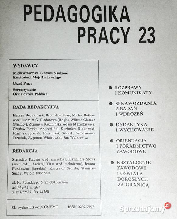 Pedagogika pracy 23 Chełm