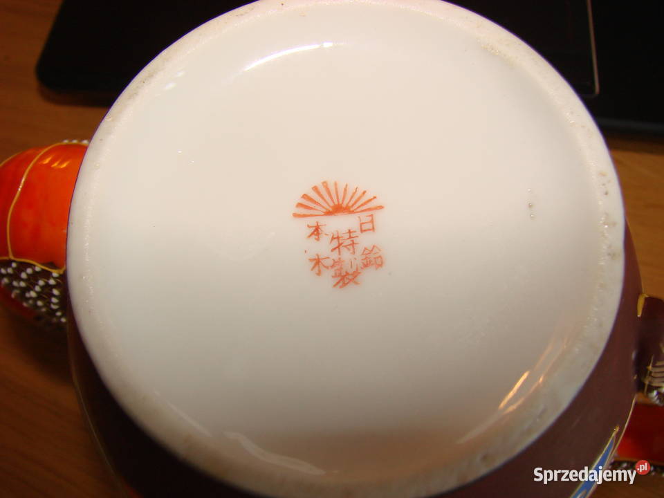 Smok porcelanowy czajnik Satsuma Pruszcz Gdański