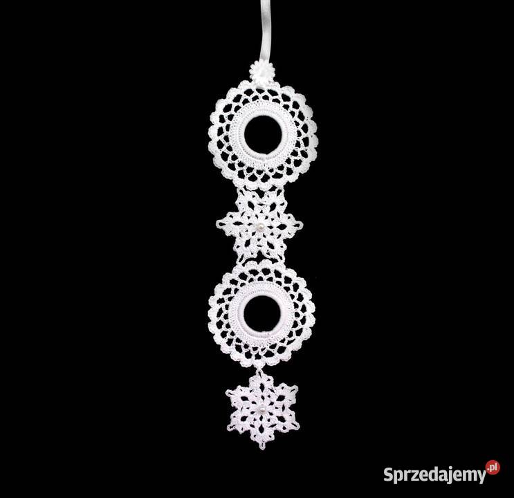 Zawieszka ozdoba na okno szydełkowa 23x7 Z162 Kluczbork sprzedam
