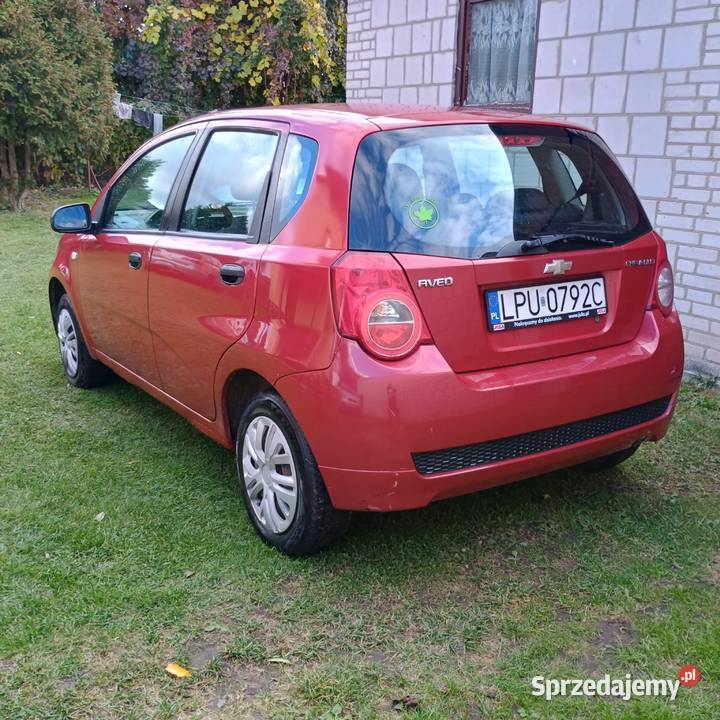 Chevrolet Aveo 12 BenzynaGaz 2010 Zamiana Rok produkcji 2010 lubelskie Bychawa