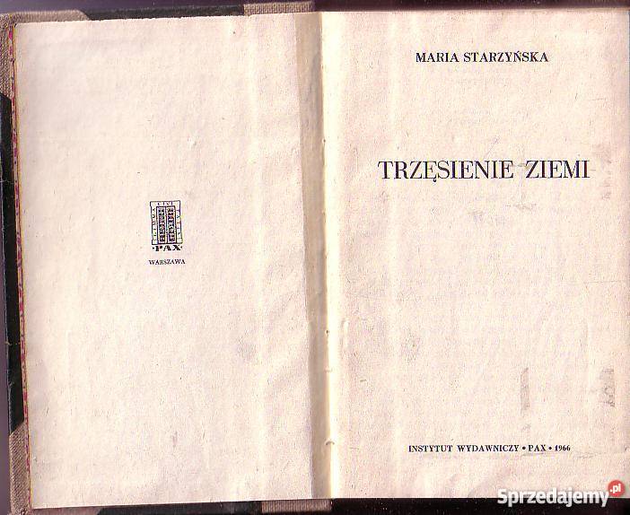 9732 TRZĘSIENIE ZIEMI MARIA STARZYŃSKA Czyrna
