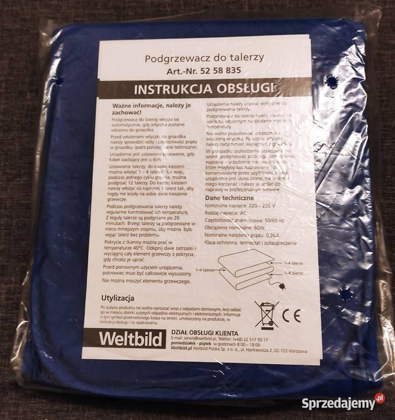 elektryczny podgrzewacz koc do talerzy 12 sztuk Łódź