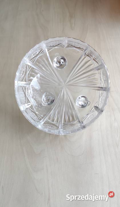 Kryształowa salaterka owocarka miska PRL vintage Katowice