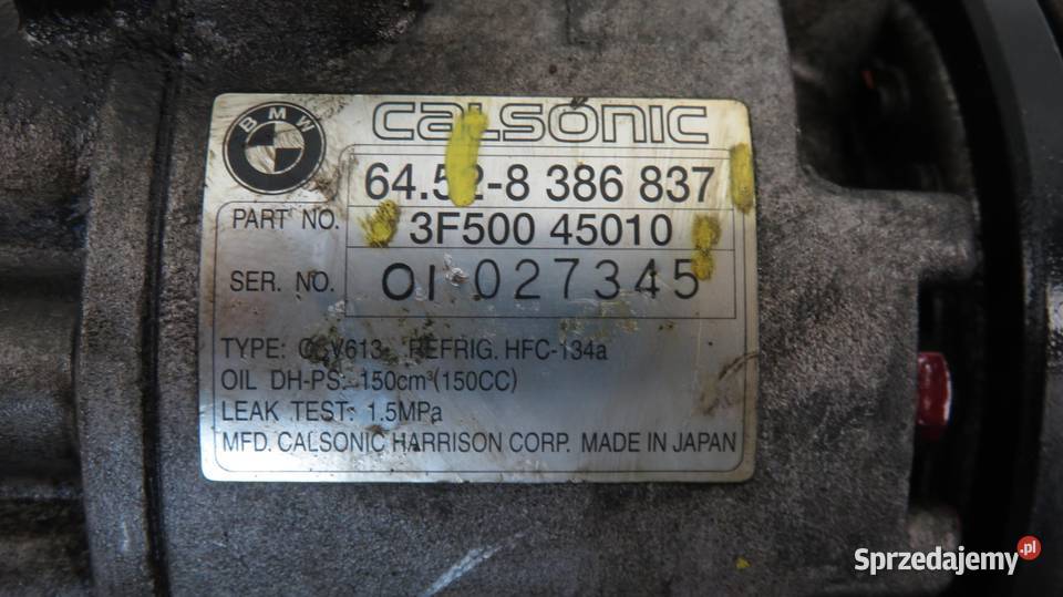 KOMPRESOR KLIMATYZACJI BMW E46 8386837 osobowe