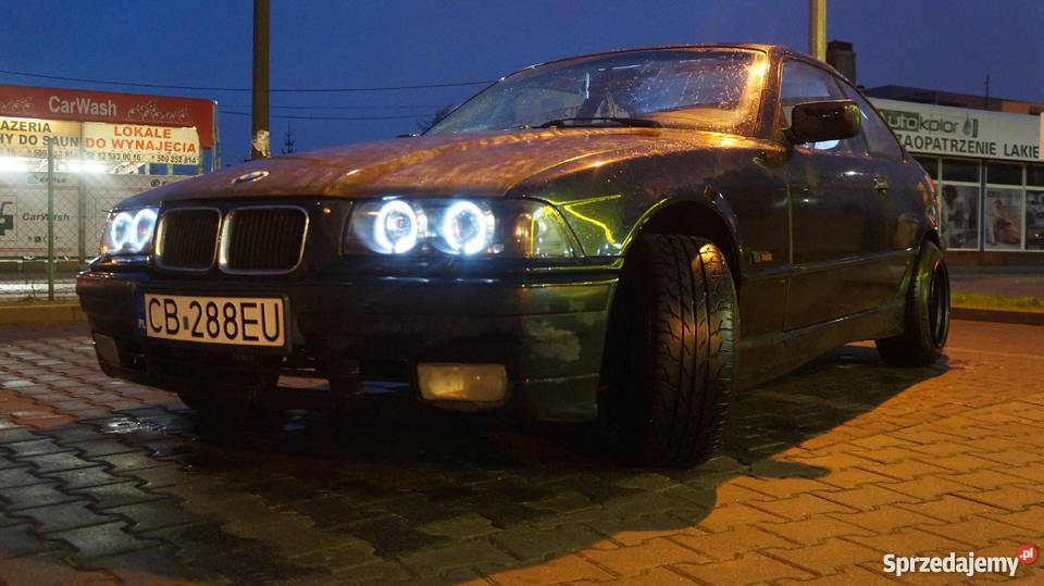 Bmw E36 Coupe Szeroka Stal 10j9j Rost welurowa tapicerka Bydgoszcz sprzedam