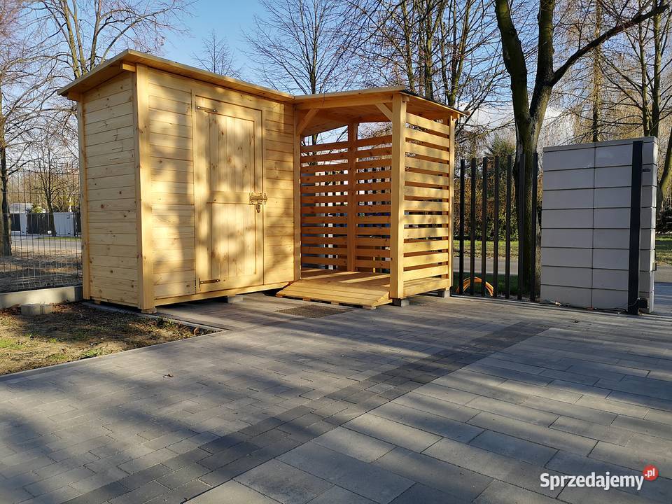 Domek narzędziowy 2 x 11 drewutnia 11 x 25m Kalety