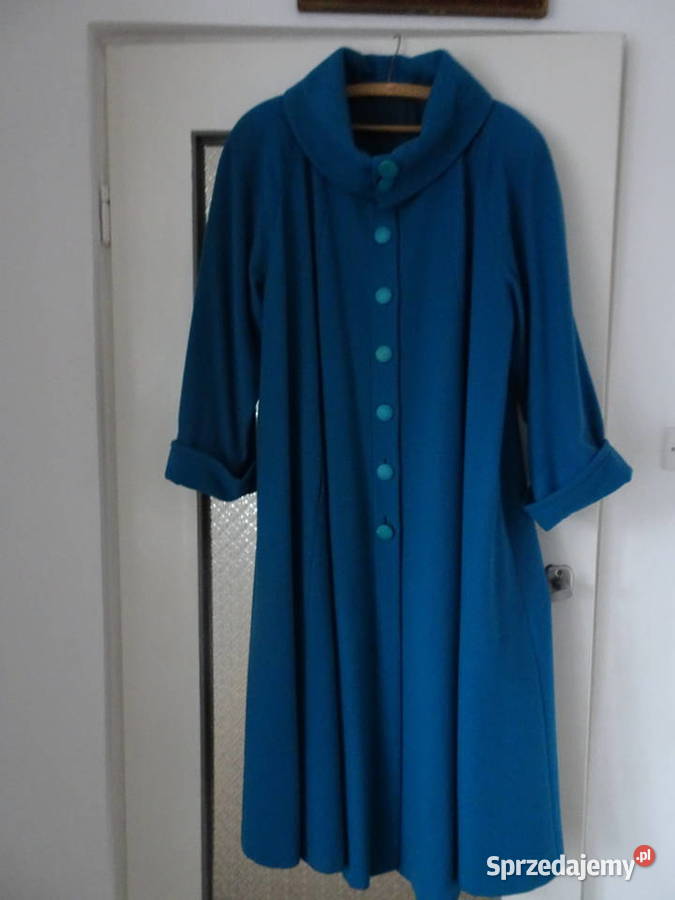 damski długi płaszcz trapezowy Zimowa