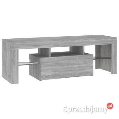 vidaXL Szafka pod TV z LED szary dąb sonoma