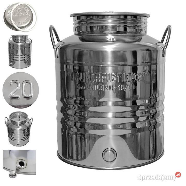 Bańka z kwasówki beczka ze stali inox 20L na Siemianowice Śląskie