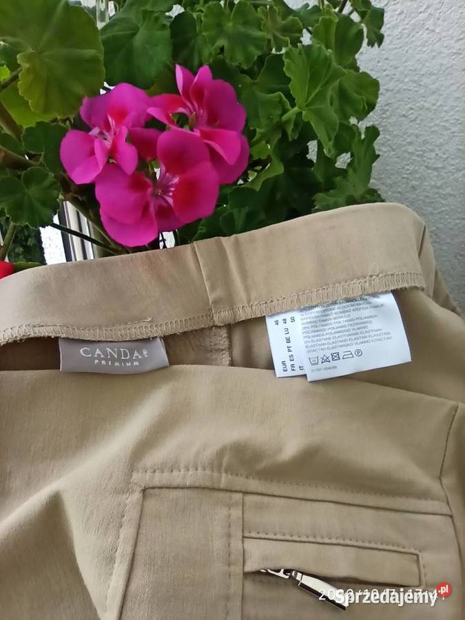 Beżowe spodnie z elastyną rozmiar 4648 lubelskie