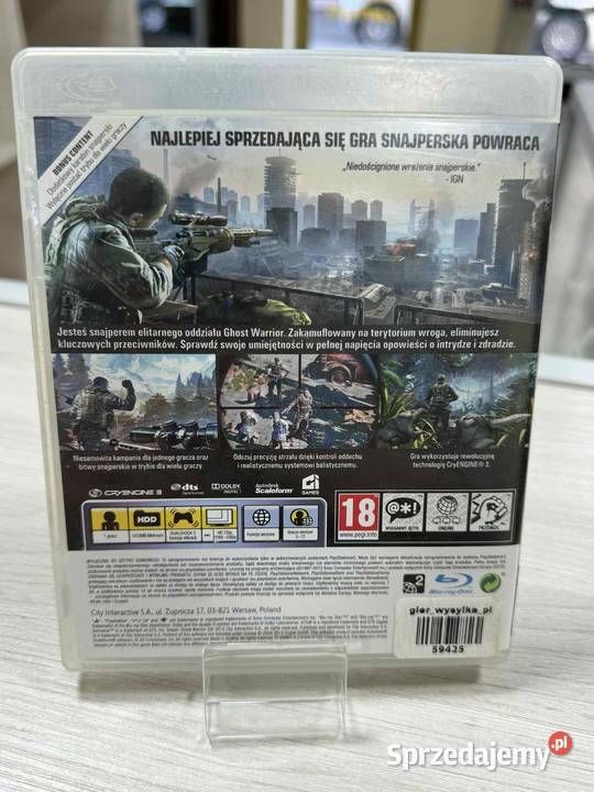 Gra Sniper 2 Ghost Warrior 3 Sony Playstation 3 Gry na konsole Gry na konsole warmińsko-mazurskie
