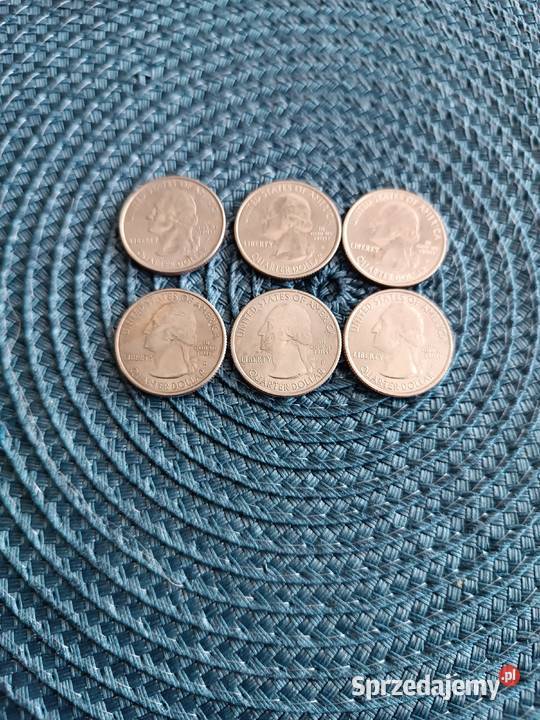 Kolekcja monet Quarter Dolars USA Skierniewice sprzedam