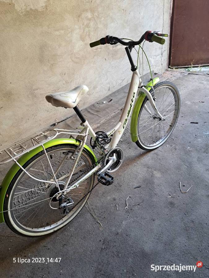 Rower dziewczynki biały koła 24 Miejskie śląskie Częstochowa