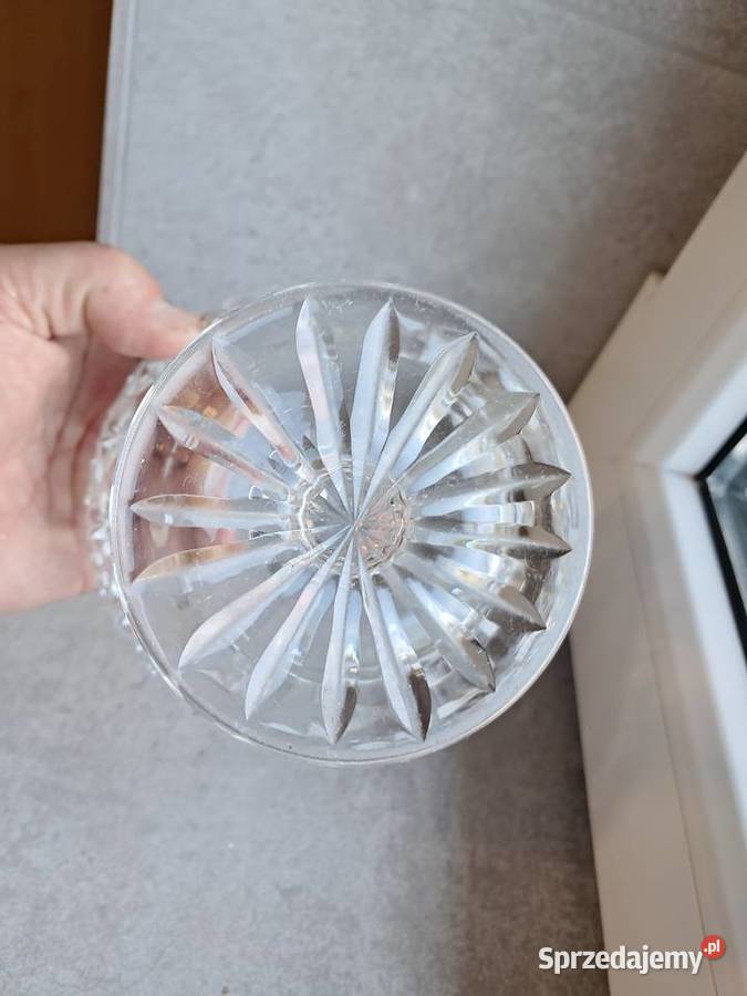 kryształowa cukiernica z prlu stan wys 14 śr 14 Sandomierz