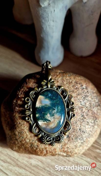 Agat mszysty UNIKAT Medalion vintage Bydgoszcz