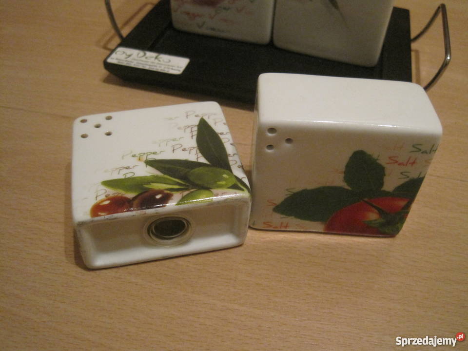 Elegancki zestaw do przypraw Oliwa Vinegar wielokolorowy Zielona Góra sprzedam