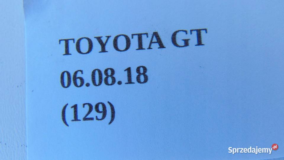CZUJNIK UDERZENIOWY TOYOTA GT86 wielkopolskie Nowy Tomyśl
