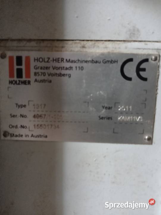 Okleiniarka HOLZHER Sprint 1317 pomorskie Wejherowo