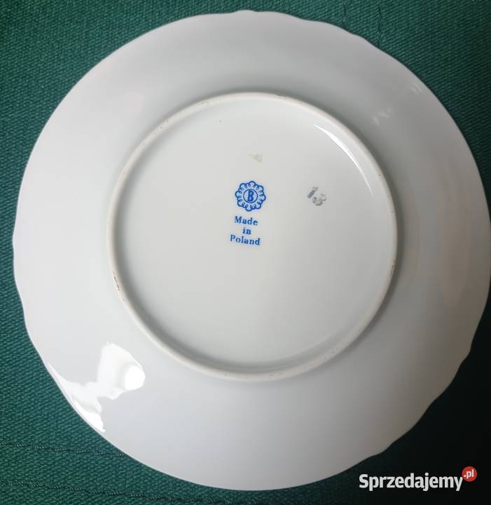 Talerz porcelana Bogucice PRL Zbylitowska Góra