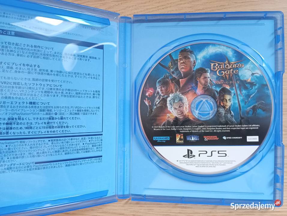 Baldurs Gate 3 na konsolę 5 Playstation 5 Gry na konsole pomorskie Gdańsk sprzedam