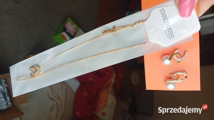 Komplet kolczyki i wisiorek Biżuteria Czemierniki