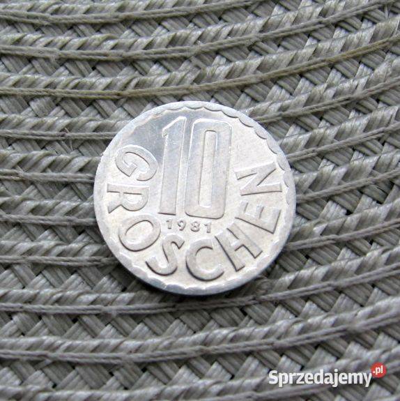 Austria 10 Groszy 1981r Kalisz