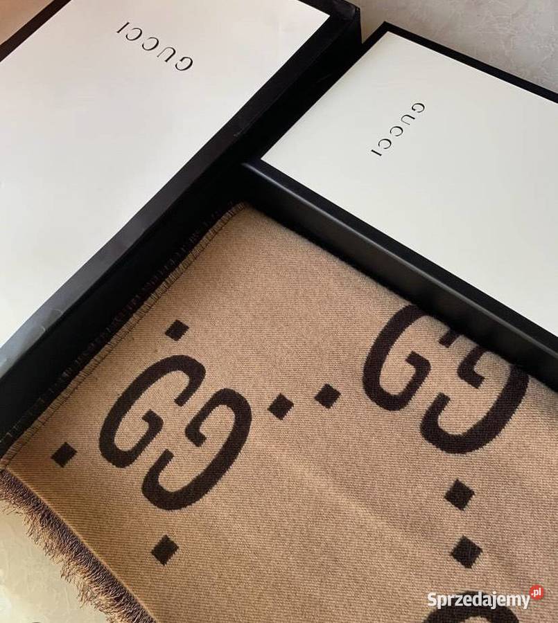 Kremowy wełniany szal chusta Dla kobiet Gdynia