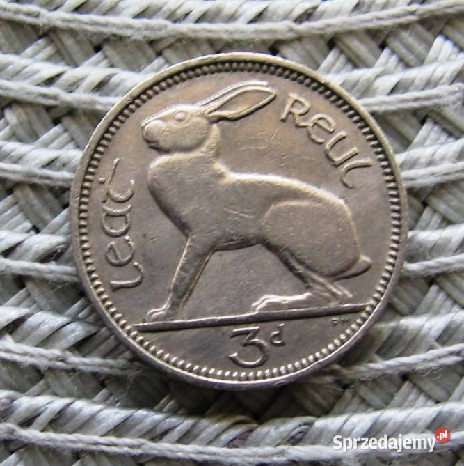 Irlandia 3 Pensy 1963r Numizmatyka Kalisz