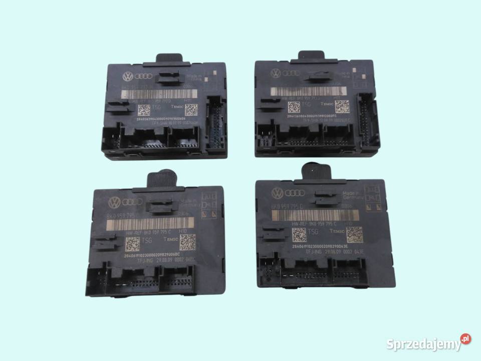 MODUŁ KOMFORTU MODUŁ DRZWI KOMPLET 8K0959795C Układ elektryczny, zapłon