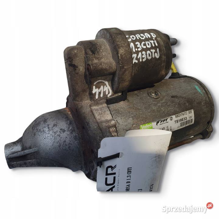ROZRUSZNIK Opel Corsa D 13 CDTI valeo 55217672 osobowe Układ elektryczny, zapłon Chełm