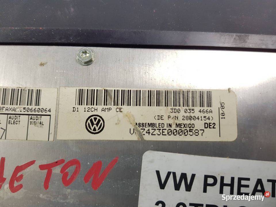 WZMACNIACZ 3D0035466A VW PHAETON