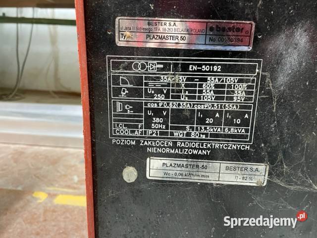 Przecinarka Plazmowa Bester PLAZMASTER 50 Kraków