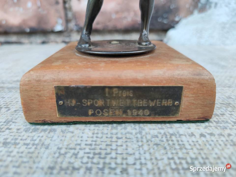 Statuetka sportowa Poznań 1940 unikatowa