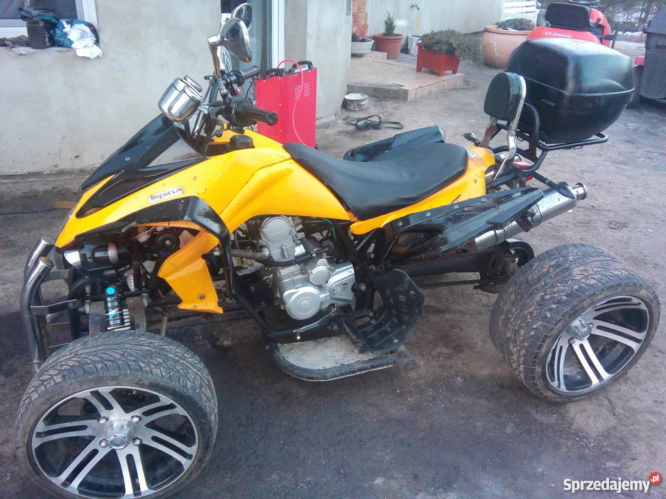 Quad szosowy stan idealny Alu papiery dokumenty Brodnica