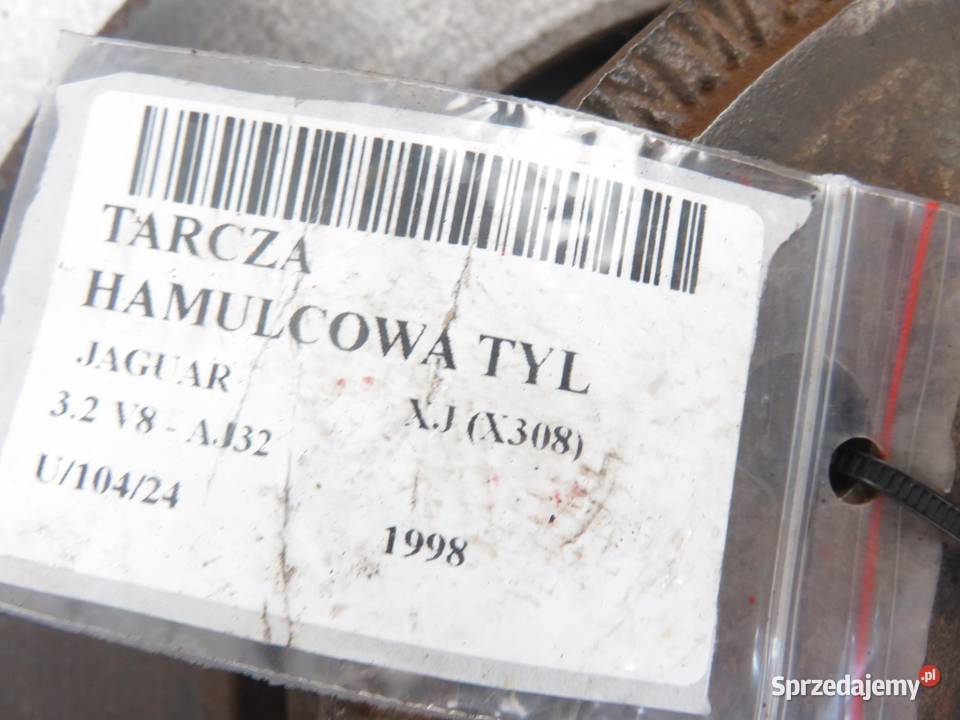 TARCZE HAMULCOWE TYŁ JAGUAR XJ X308 32