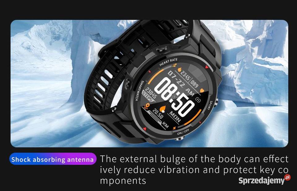 Q70C Smartwatch tętno kroki puls stoper HIT Łódź