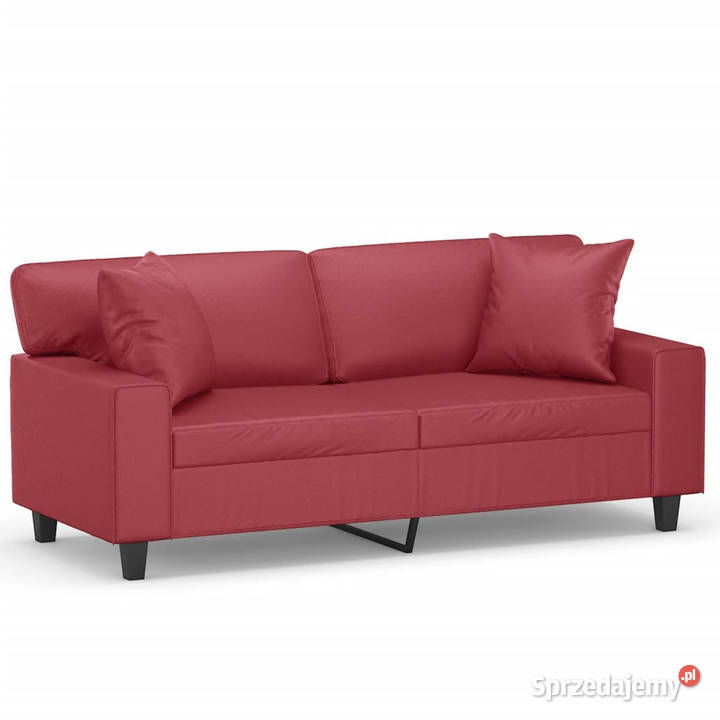 2os sofa z poduszkami winna czerwień 140 Warszawa sprzedam