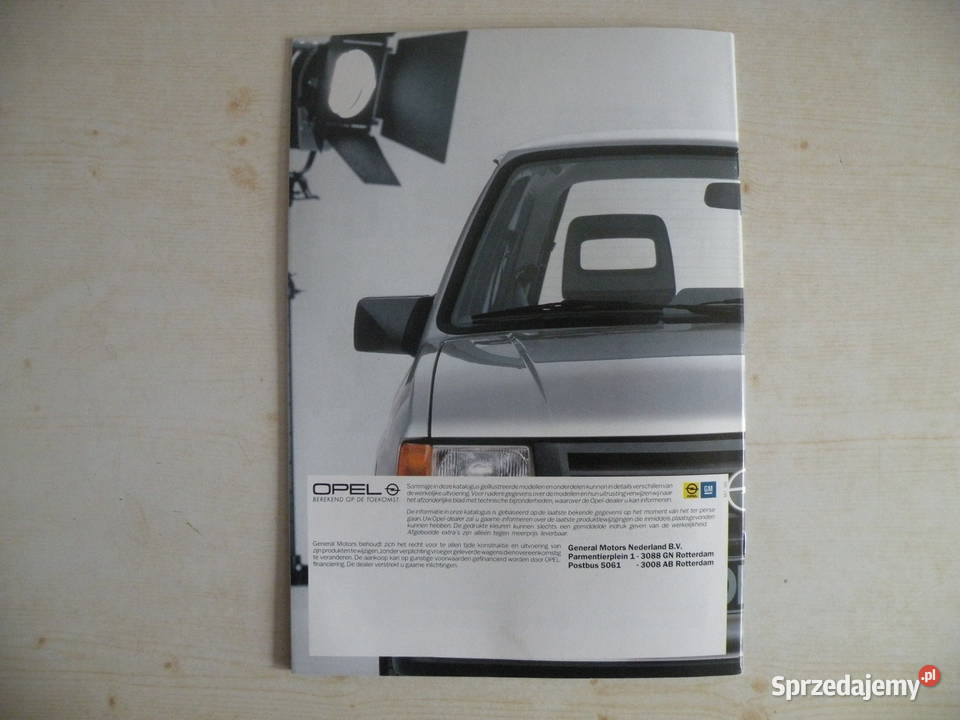 OPEL CORSA FOLDER PROSPEKT KATALOG Andrychów