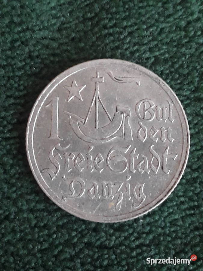 1 Gulden W M Gdańsk 1923 r 2 piękne