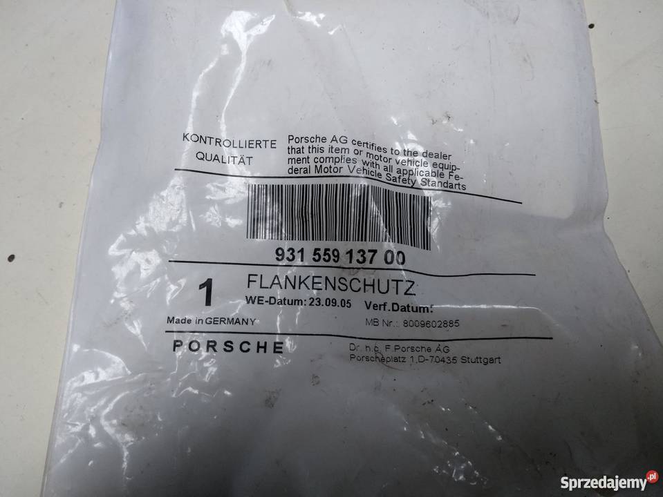PORSCHE 944 listwa boczna karoserii podkarpackie Pilzno