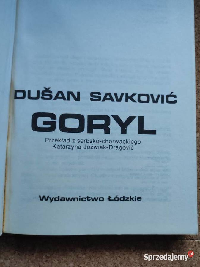 Goryl Duan Savković 1991 Powieść kryminalna