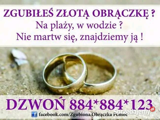 Usługi wykrywaczem metali zgubiłem obrączkę nurek