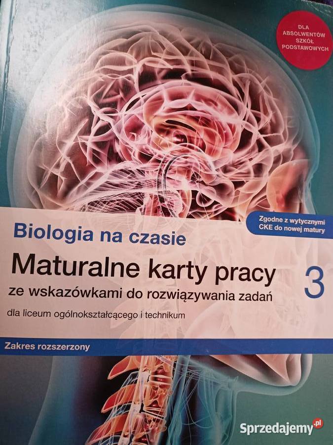 Biologia na czasie 3 używane karty pracy księgarnia Warszawa