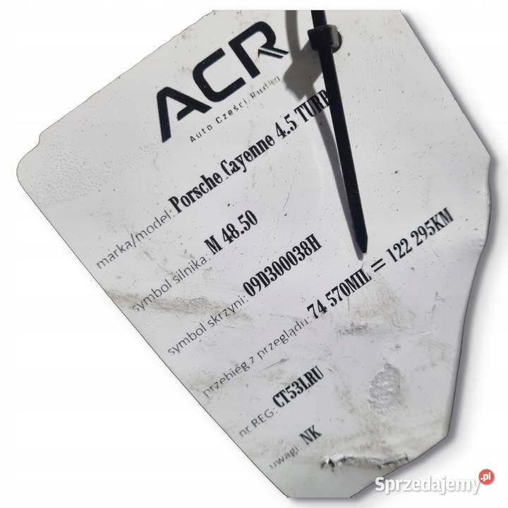 SKRZYNIA BIEGÓW Porsche Cayenne 9PA 45 T TURBO Skrzynie biegów manualne Chełm sprzedam